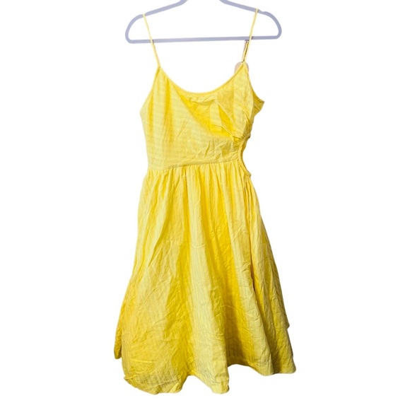 NWT Plenty By Tracy Reece Yellow Sharkbite Dress - Picture 5 of 7